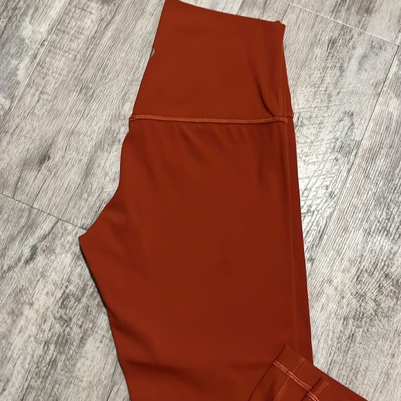 Lululemon Align High-Rise Pant 25” in a burnt Orange 🍊 ❤️😊 - Picture 2 of 5